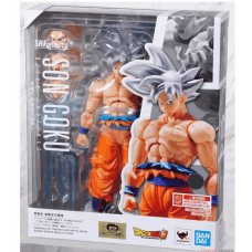 In Stock BANDAI SHF Key of Egoism Ultra Instinct Son Goku Dragon Ball Action Figure Toy Model