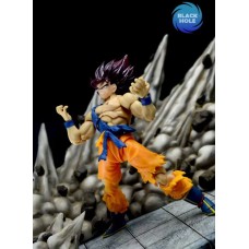 IN STOCK Black Hole furious hero 15th Anniversary color awaking damage Super Saiyan Son Goku shf action figure toy gift 2 hair