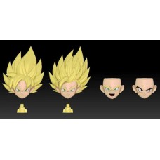 Proorder Lefma DL GT child small Goku head hair accessories solid color