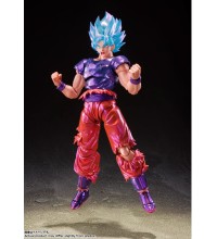 In Stock BANDAI SHF Dragon Ball son goku ssgss super saiyan god jump 30th Action Figure Toy Model