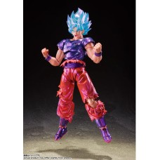 In Stock BANDAI SHF Dragon Ball son goku ssgss super saiyan god jump 30th Action Figure Toy Model