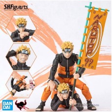 IN STOCK BANDAI SHF NARUTOP99 Naruto Uzumaki Anime Figure Toy PVC Model Collction