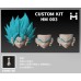 Proorder Dragon Ball HM Vegetto blue hair face accessories custom kit 003